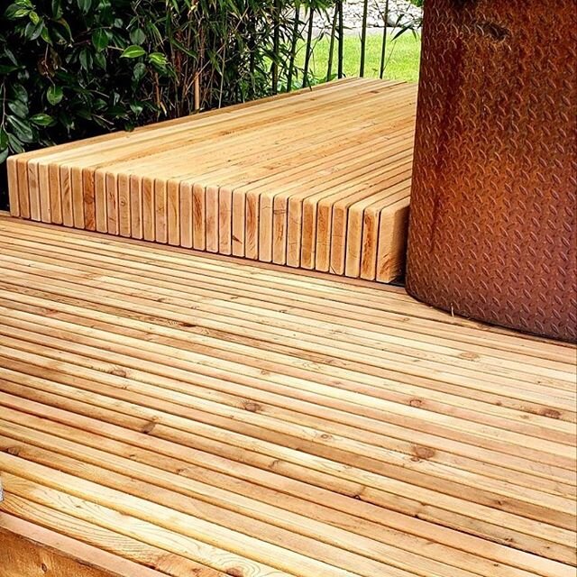 Crafty deck details by Matt Karlstrom on a project by Josh Architects. You can just build a deck, or you can focus and make it something special. This innovative method of putting a deck together is not a system you can buy at a hardware store. It&rs