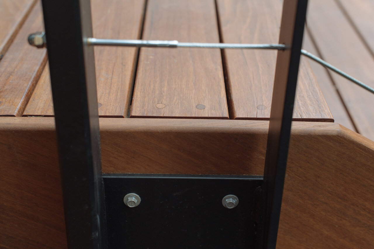 Decking Coordinated with Railings