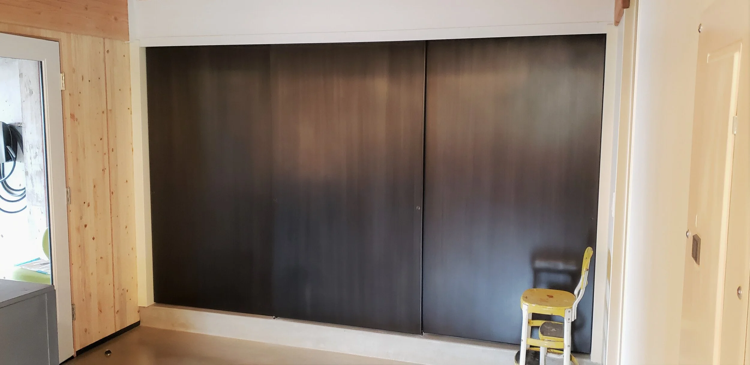 Blackened Steel Doors