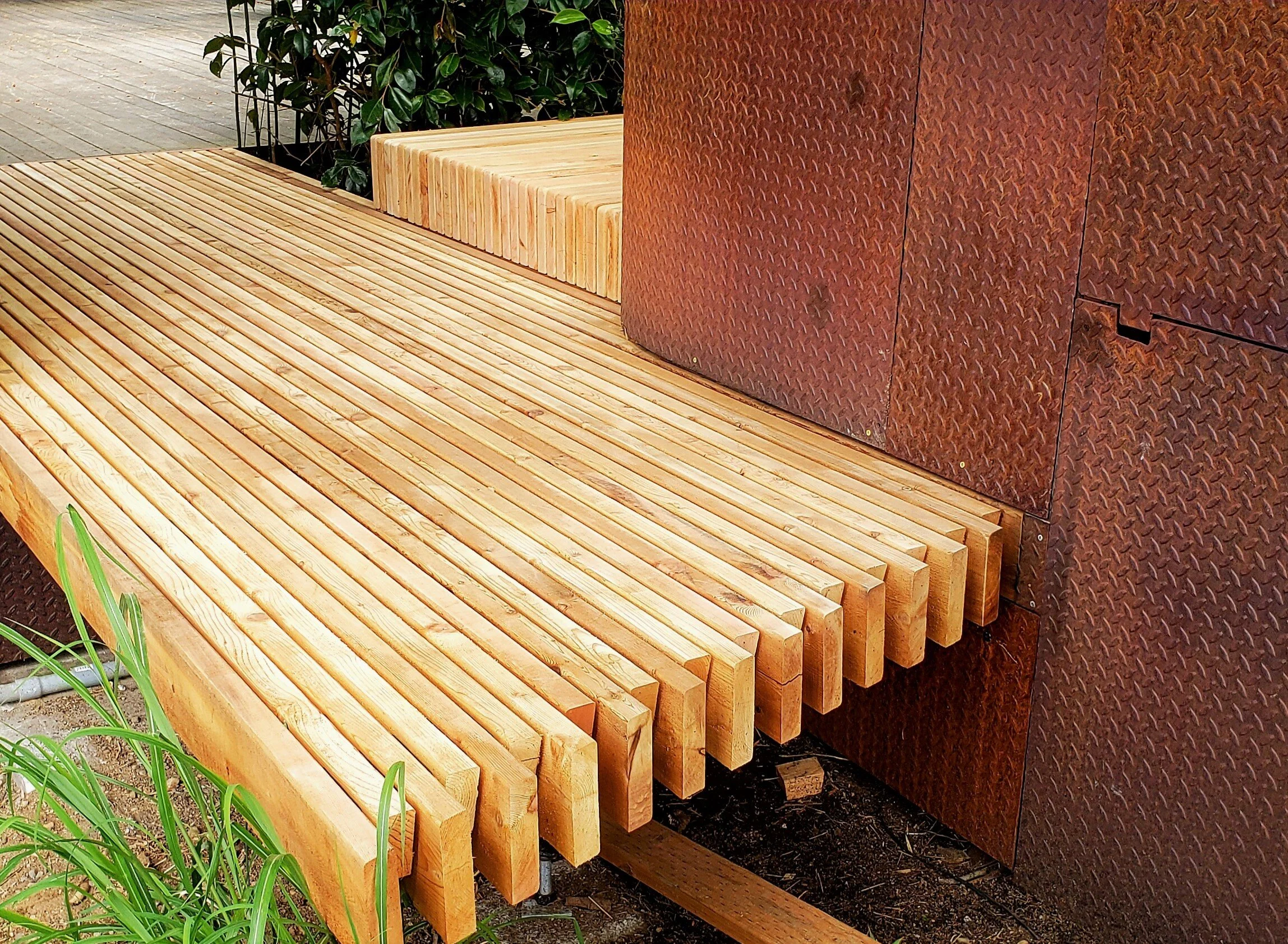 Wood Slat Deck