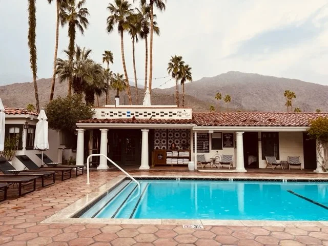 The beautiful mountains create a nice backdrop to the architecture