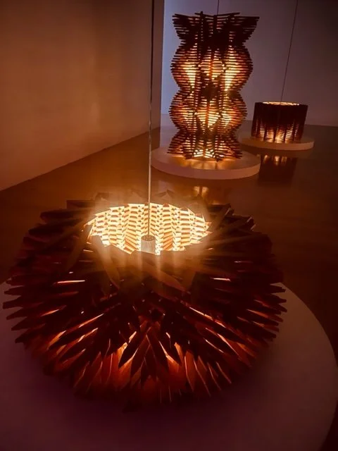 Repeating translucent 3D patterns create intrigue every time