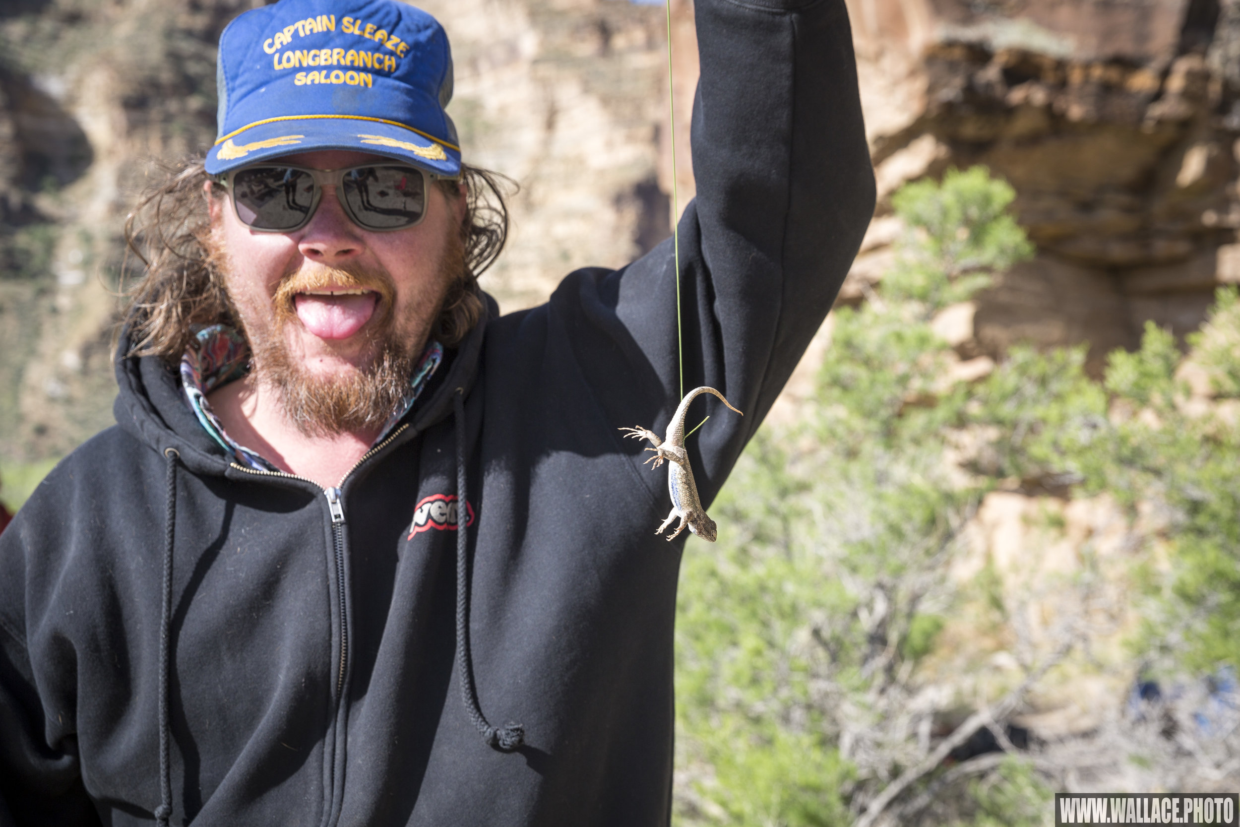 Lizard Lassoing champion T-Nasty demonstrates catch and release lizard hunting. 