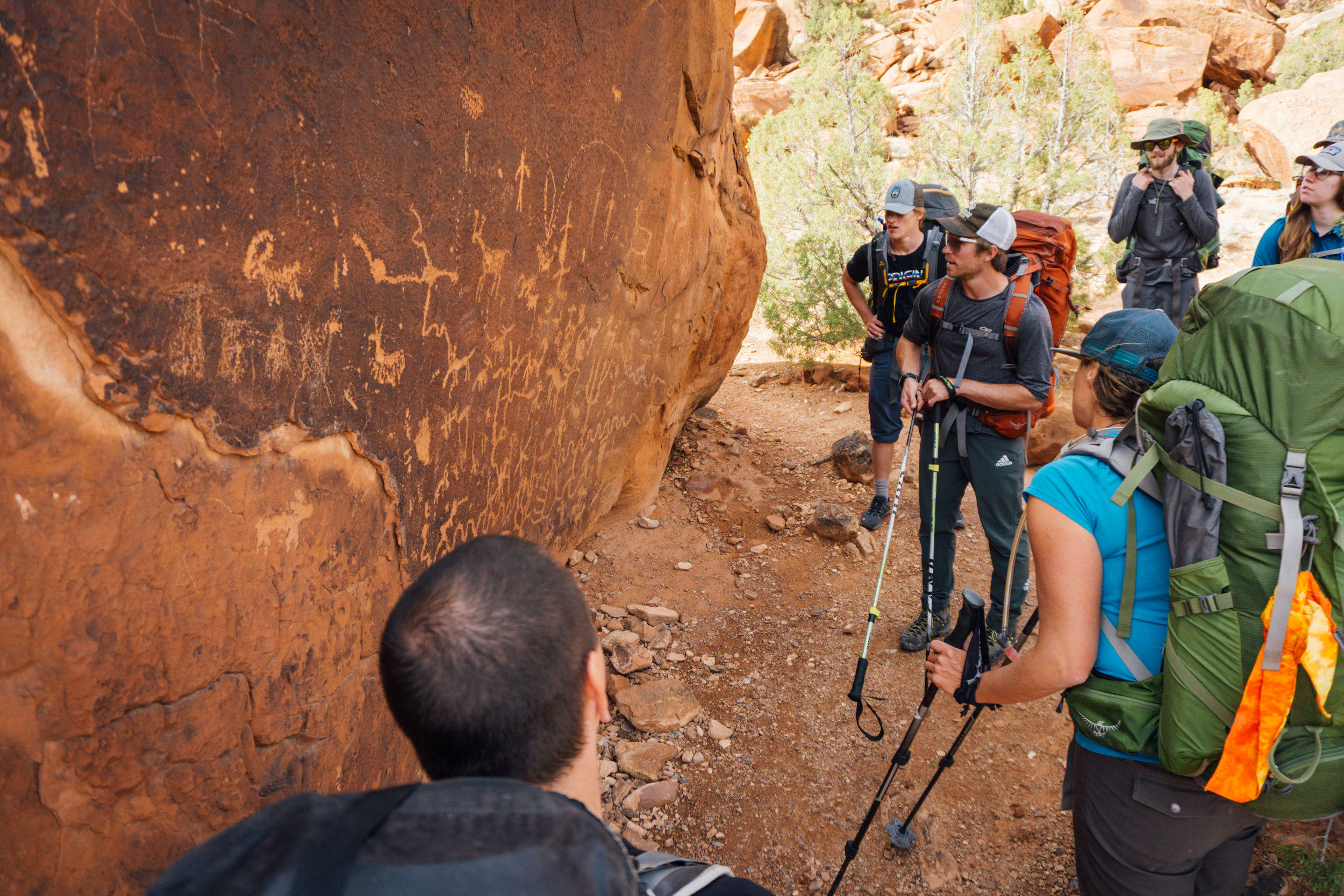  One of many petroglyph sites throughout the canyon. 