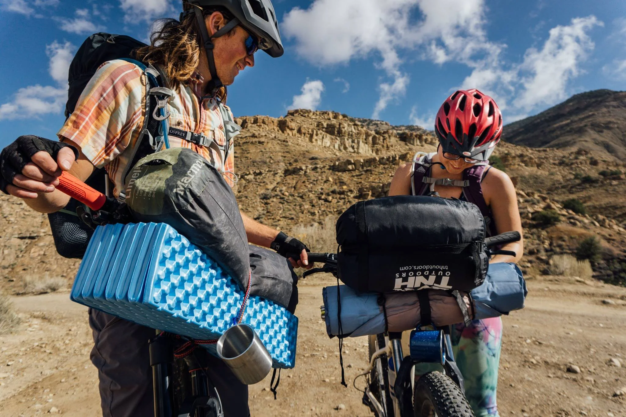 Sean and Autumn successfully completed a Bikepacking trip with no dedicated bags to speak of! Getting creative with straps can suffice just fine for overnighters.