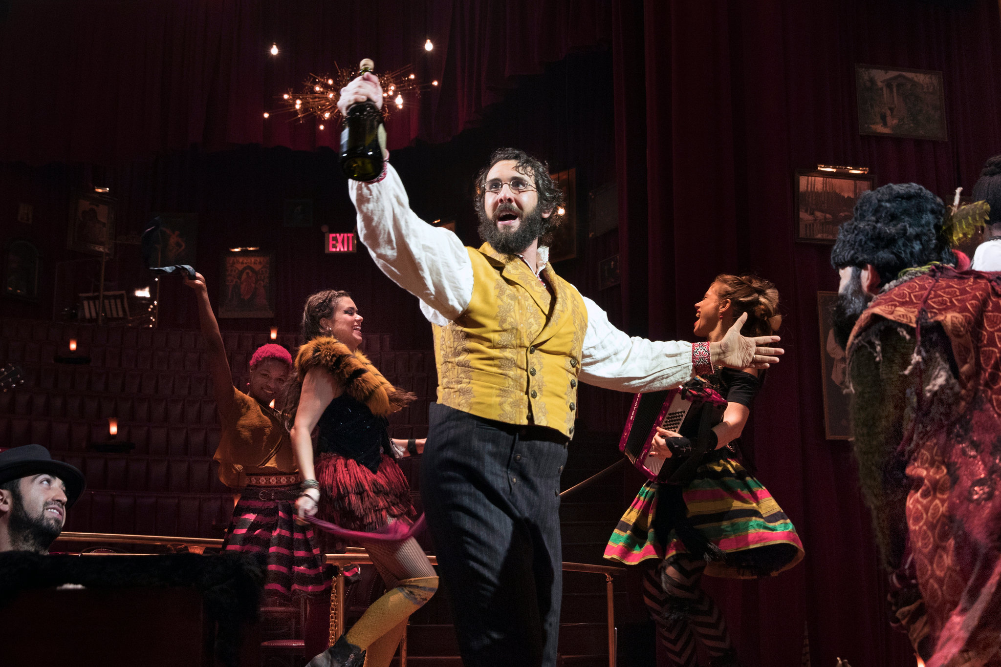 Mr. Groban in his dance number from “Natasha, Pierre and the Great Comet of 1812.” Sara Krulwich/The New York Times