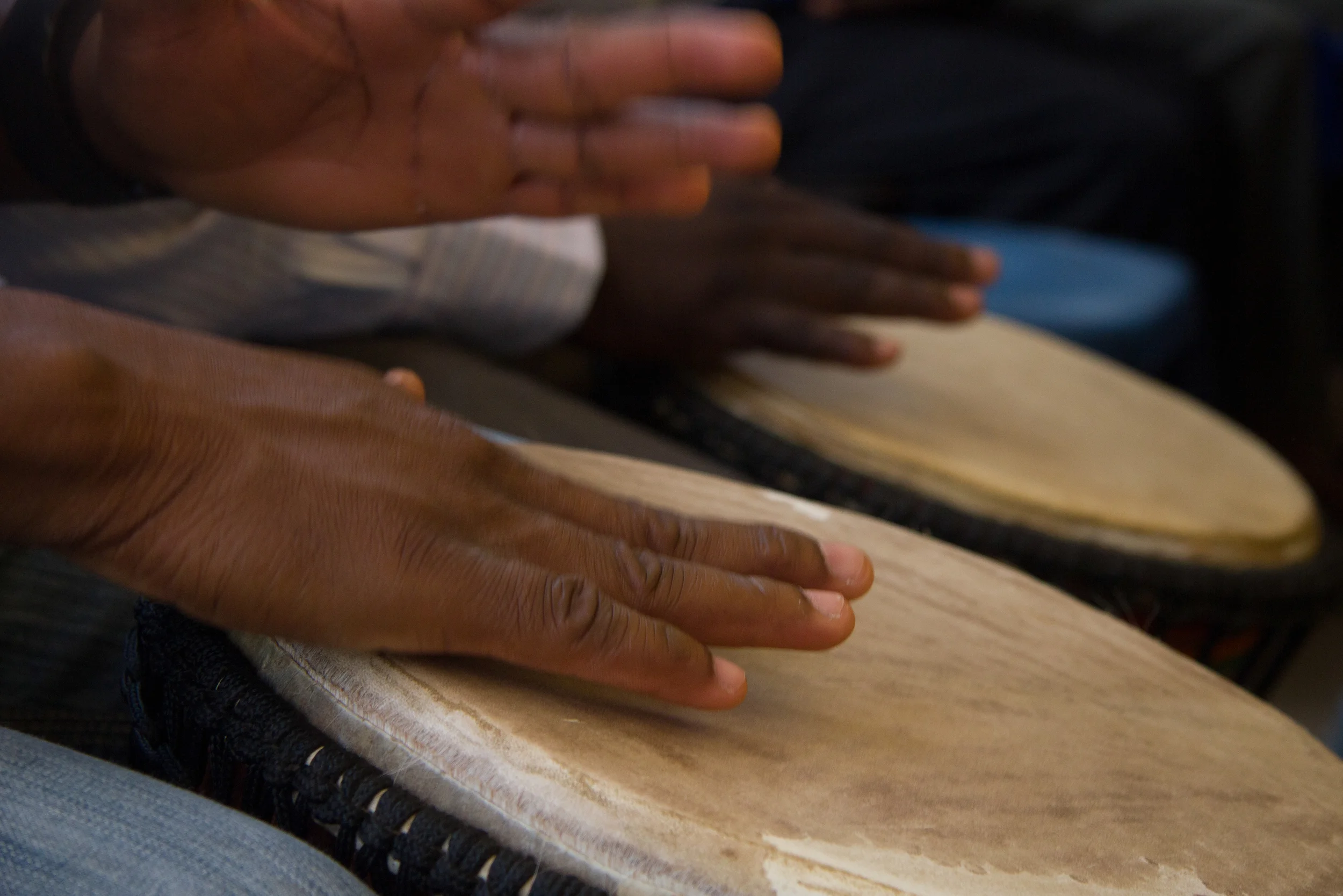 In the end, patients celebrate their restored vision. Its a joyful time of music and dancing. Day workers play drums and sing. 
