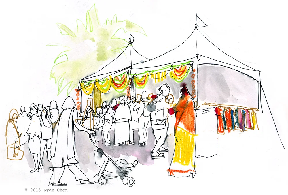 Towards the end of the day I came across a stand called "Sarang" that sold Indian apparel and other items. Their theme was “All the Colors” and I felt like this theme summed up the day’s wide array of events. I hope the Bay Area can continue celebrate a spectrum of cultures.