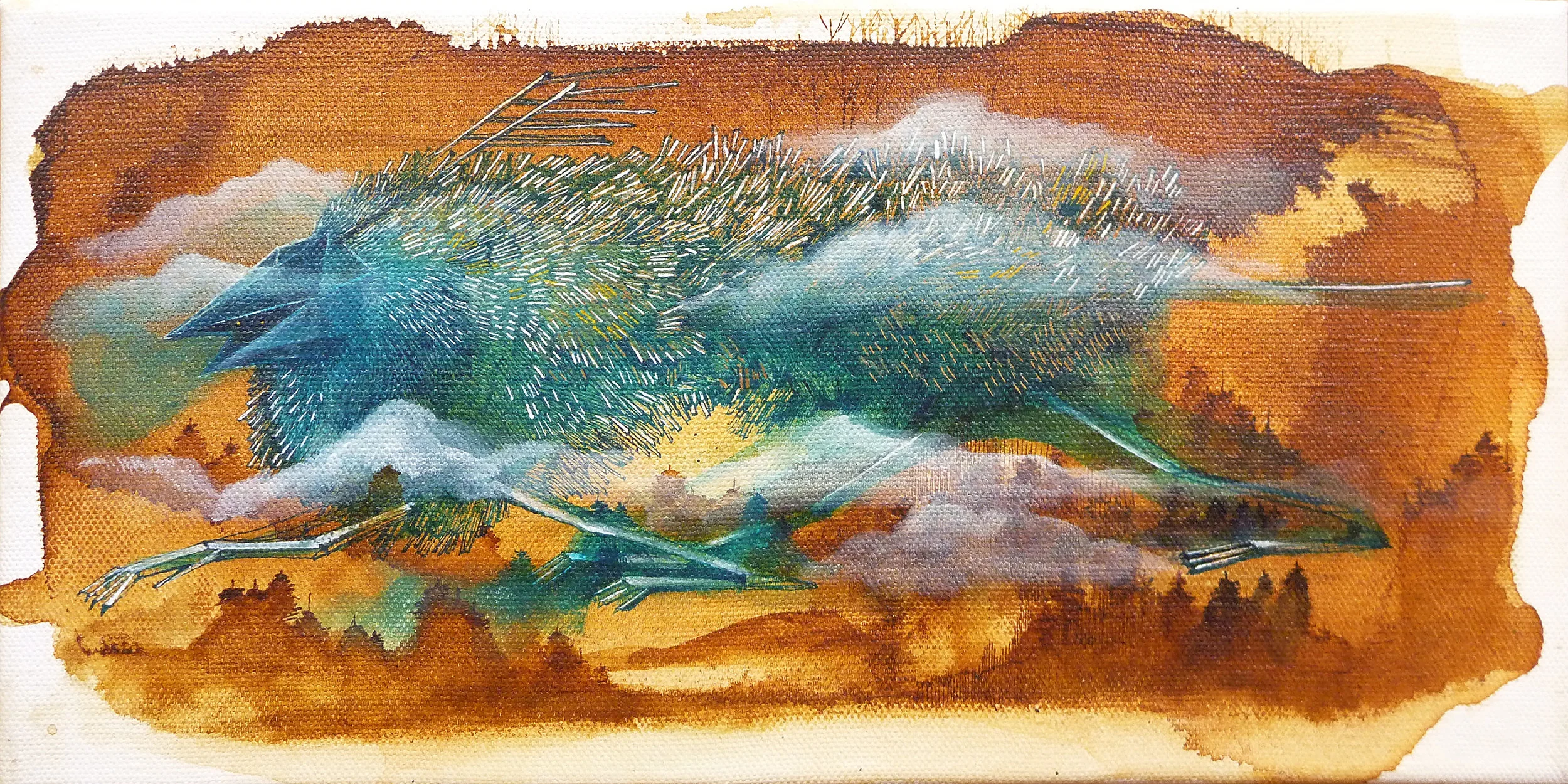 Sky Dog/ 12X6/ ORIGINAL SOLD