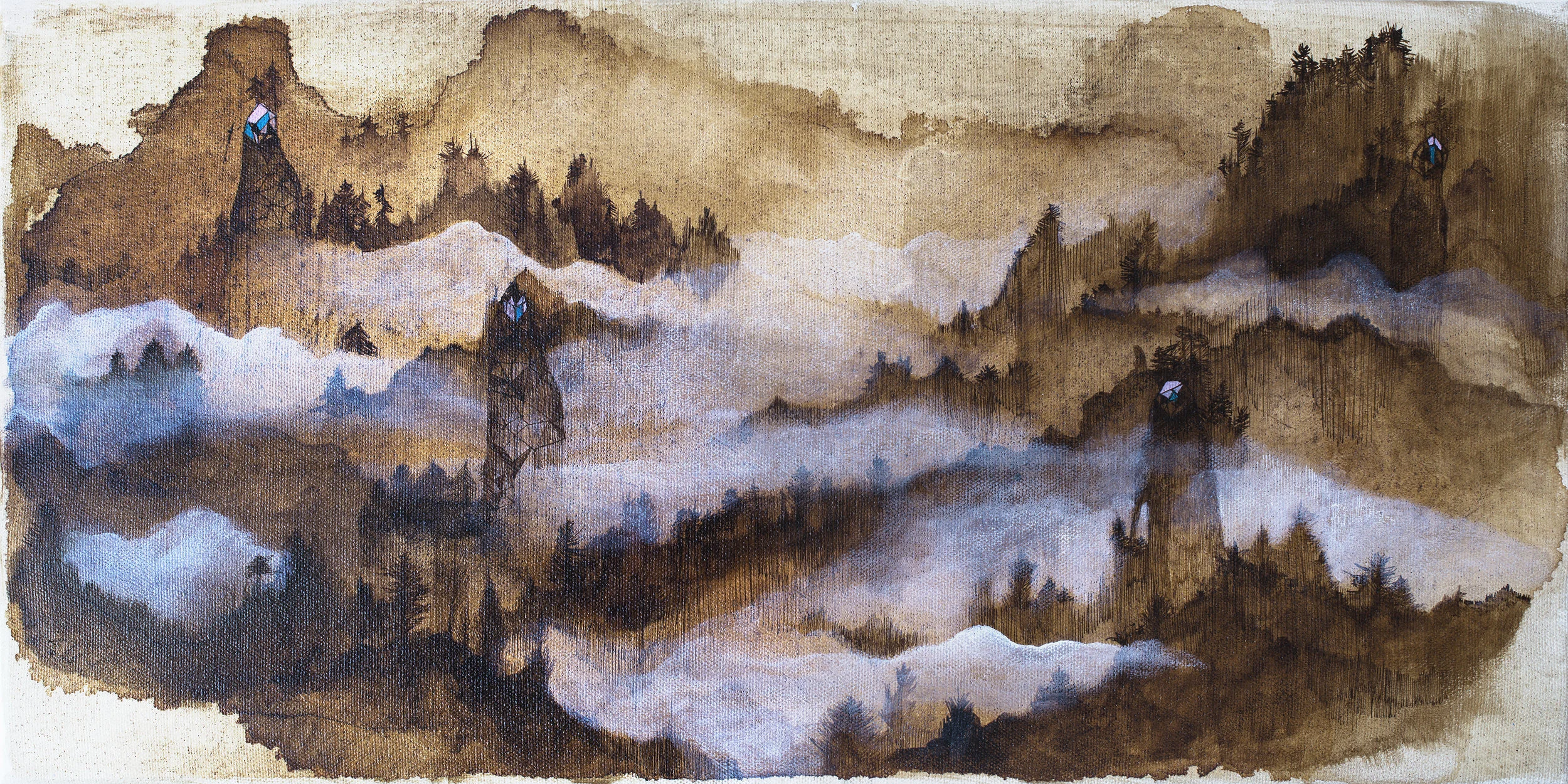 Untitled/"Sepia Forest" 10X20/ SOLD