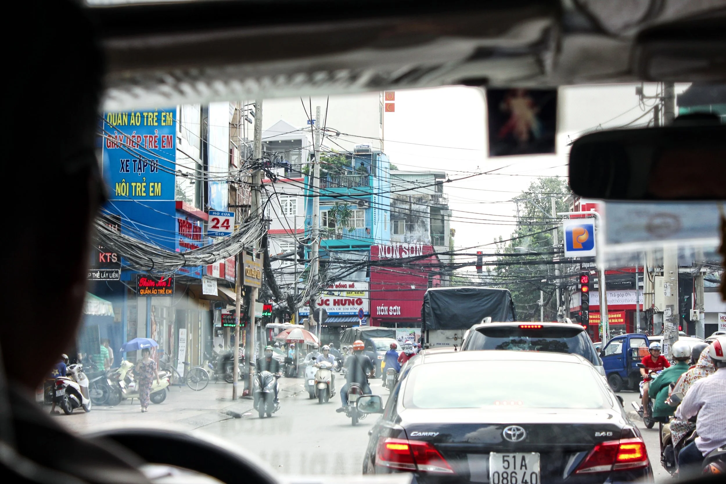 Overwhelming busy streets 