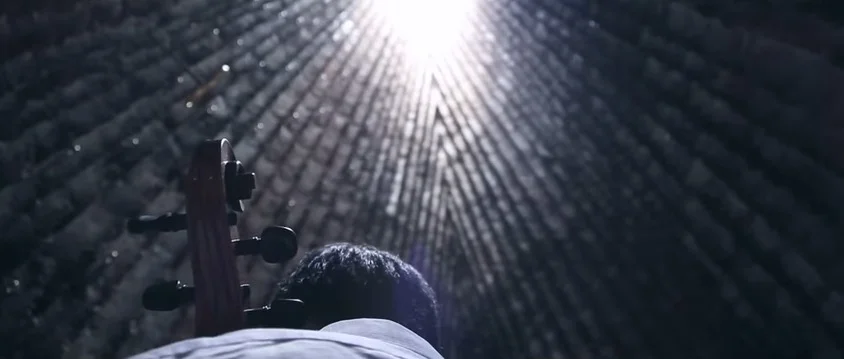 CELLO IN THE CHARRED CHAPEL