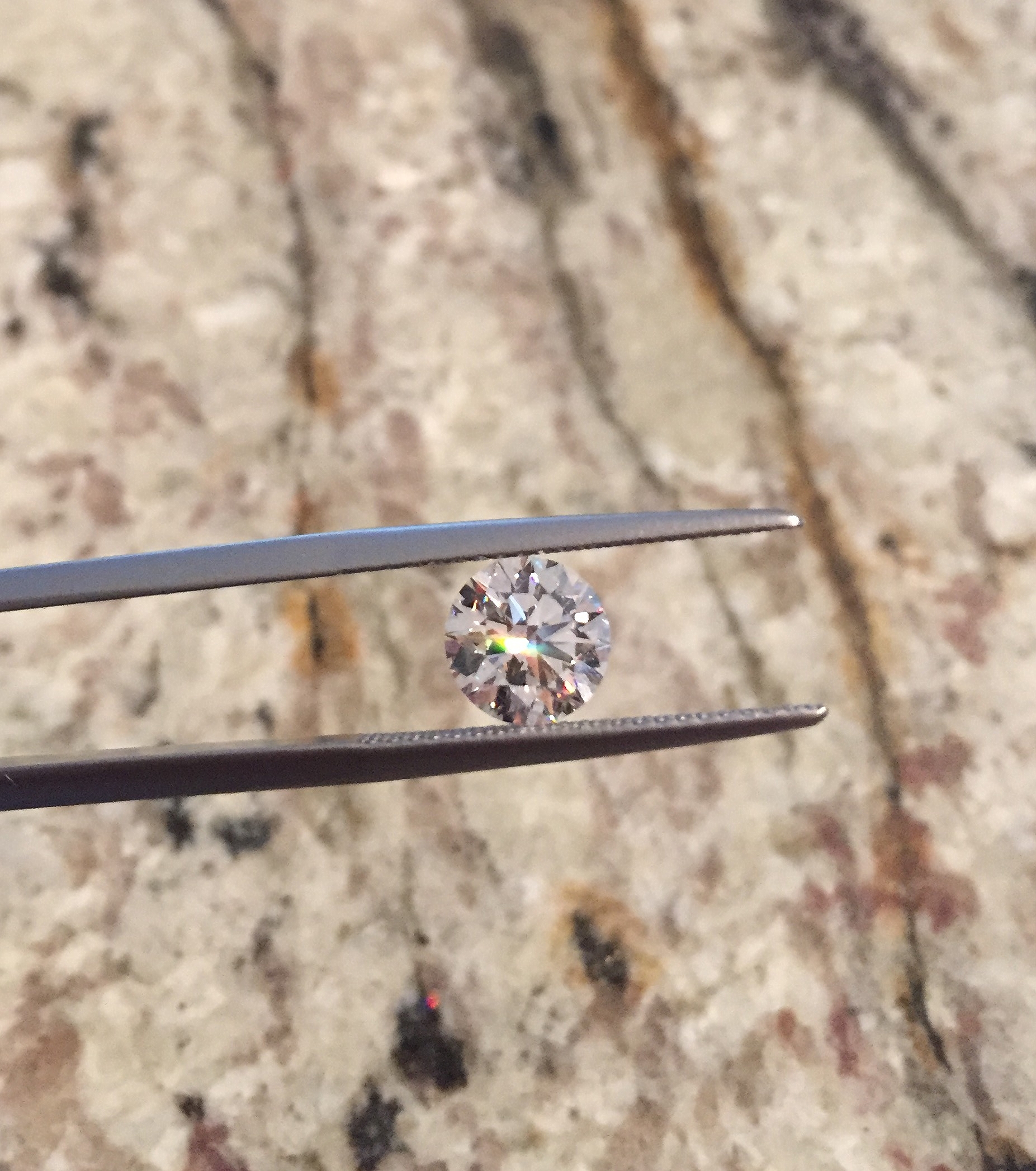 A triple excellent GIA certified round brilliant cut diamond. Mike wanted only the best for Alina. 