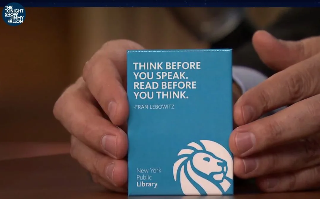  Fran Lebowitz's magnet was shown on The Tonight Show with Jimmy Fallon! 