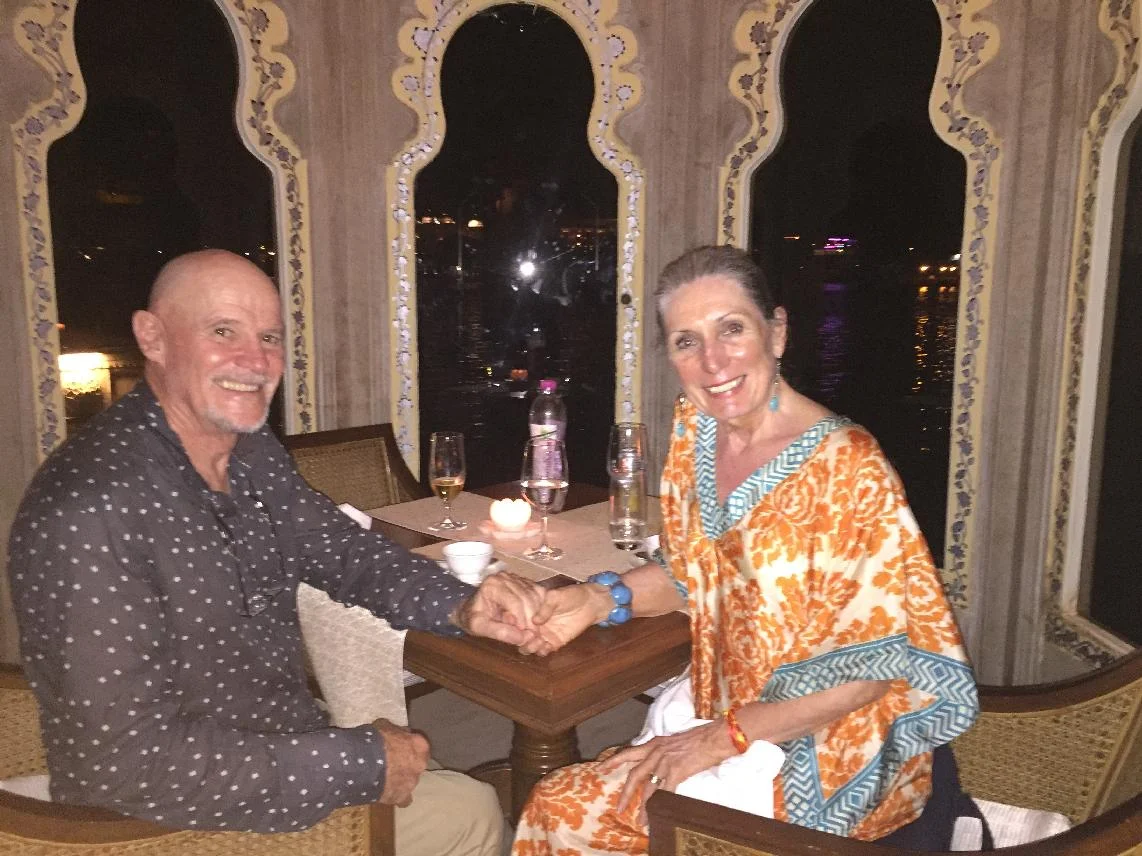 Gerald and Sandra at Lake Palace