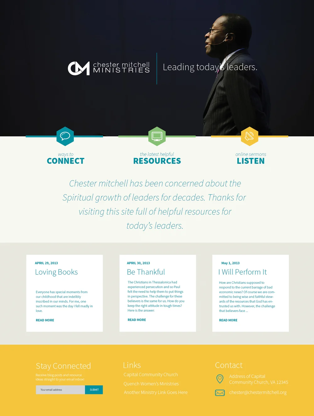 Web Design - Chester Mitchell — Robert Johnson