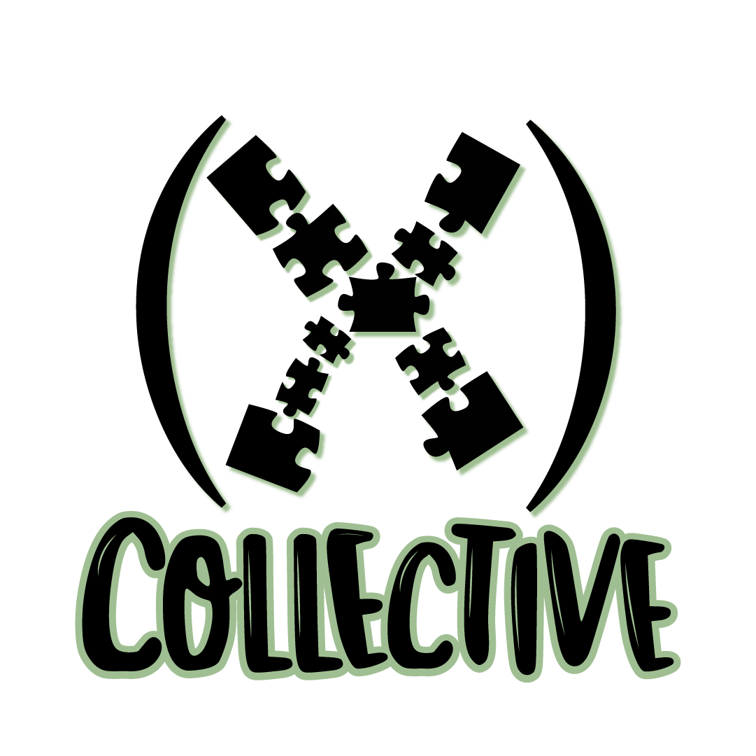 A stylized graphic with a circular arrow and the word 'COLLECTIVE' in bold letters beneath it.