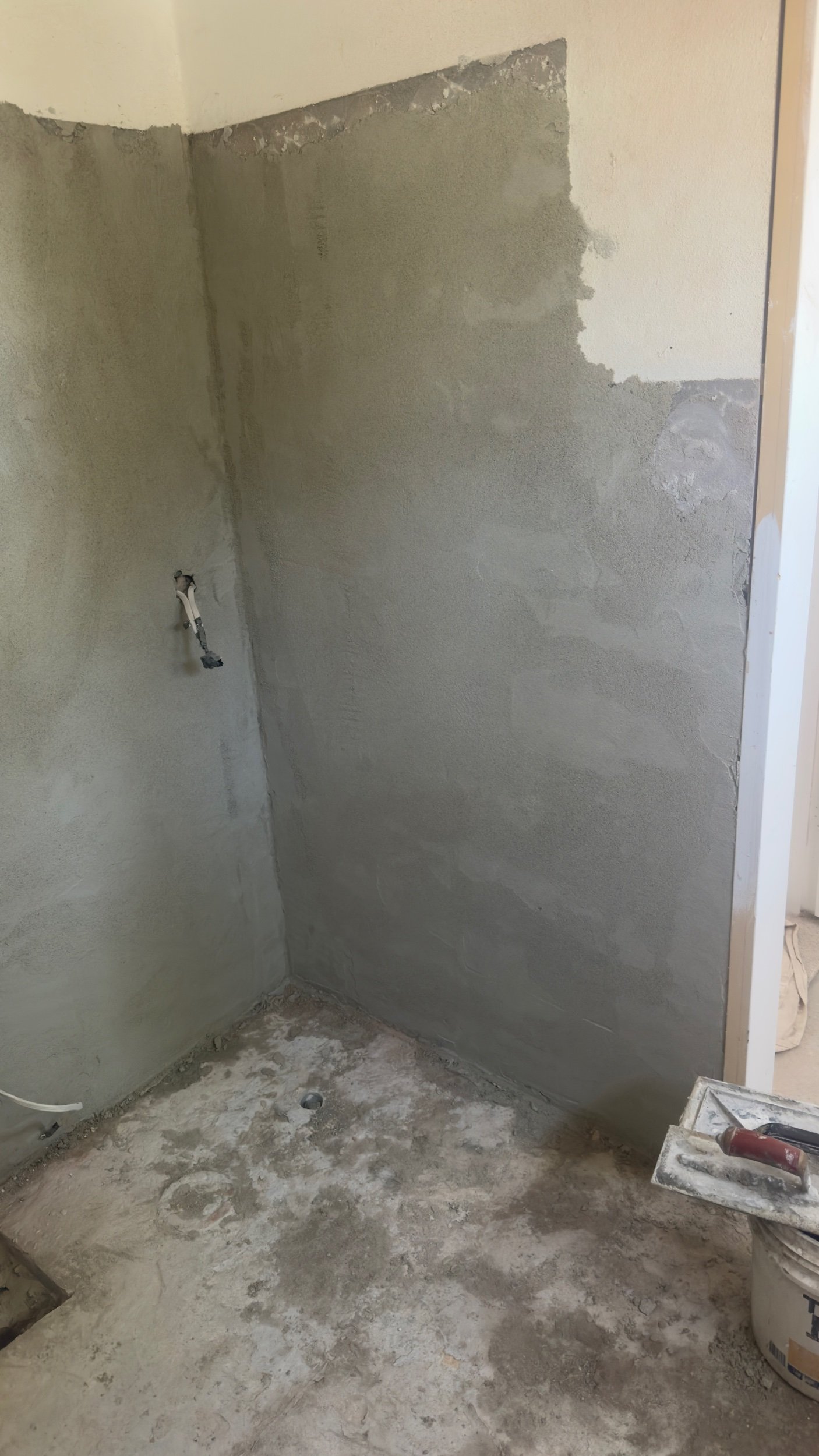 Render to bathroom for tiling