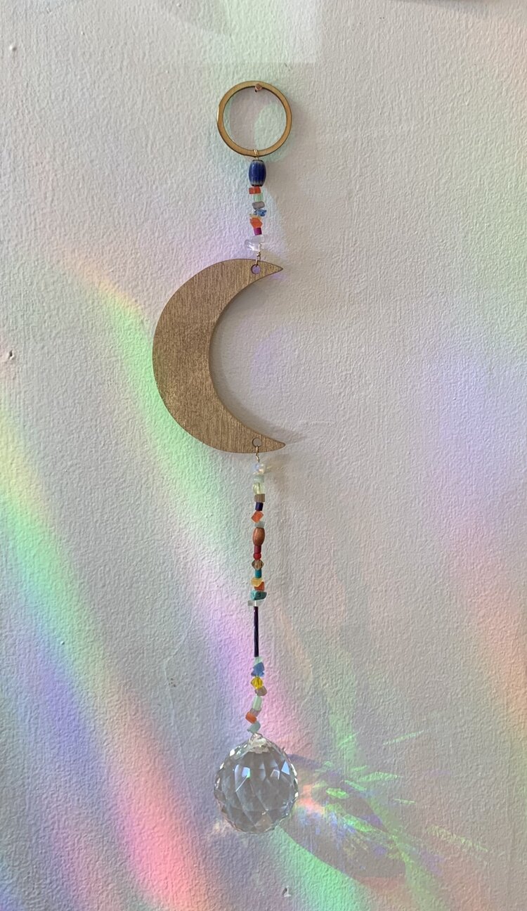 Crescent Moon Solid- Prism Rainbow Maker — nice Lena