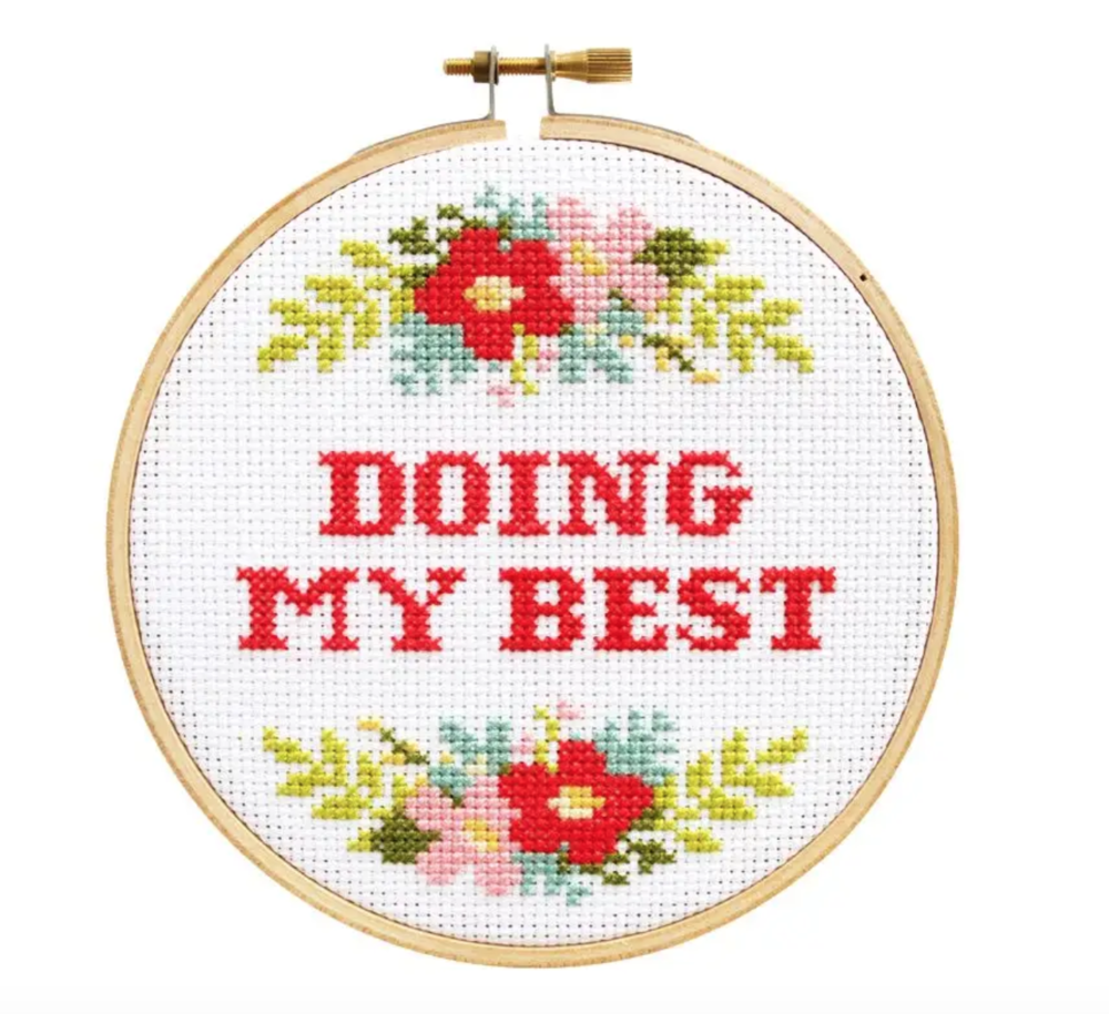 Doing My Best Cross Stitch Kit — nice Lena
