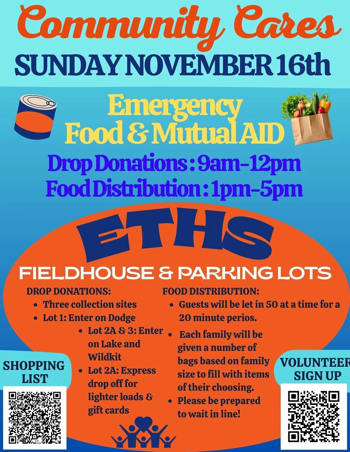 Sharing the latest food donation/distribution event info- Nov 16th! Pass this along to your friends and neighbors. #evanston ❤️❤️❤️
