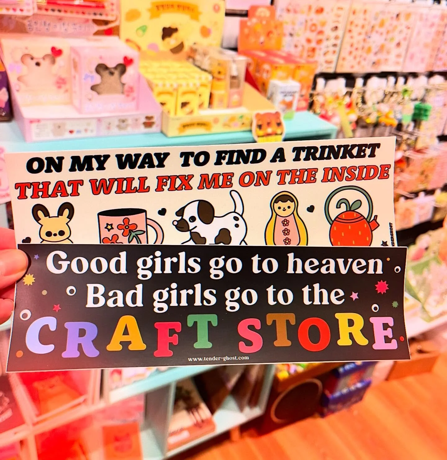 If heaven was a thing, it would be full of cute trinkets and craft supplies. 🌟🌈 Our shop comes close and we&rsquo;re open till 5 today and extended hours till Xmas! 🎄 🤩 See you soon! #evanston #chicago #cute #trinkets #stickers