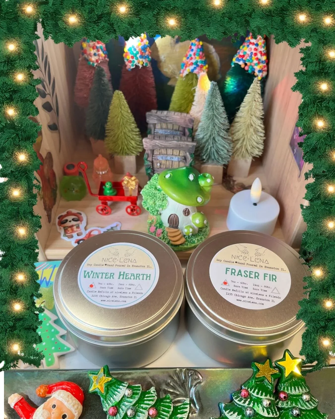 PSA- Winter Hearth fans, get your butts in here! Our popular holiday scents are stocked and ready! Give the gift of coziness. Perfect Teachers gift too.  See you soon!! 😘🌲🎄🔥 #evanston