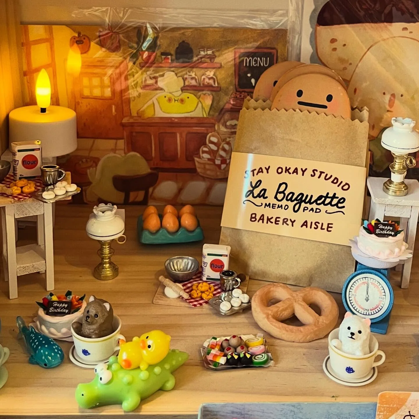 Our little bakery 😋is so cute! Come shop our delicious mini pastries and restock on the super adorable baguette memo pads by @stayokaystudio 🥰 #stationery #stationeryaddict #chicago #evanston