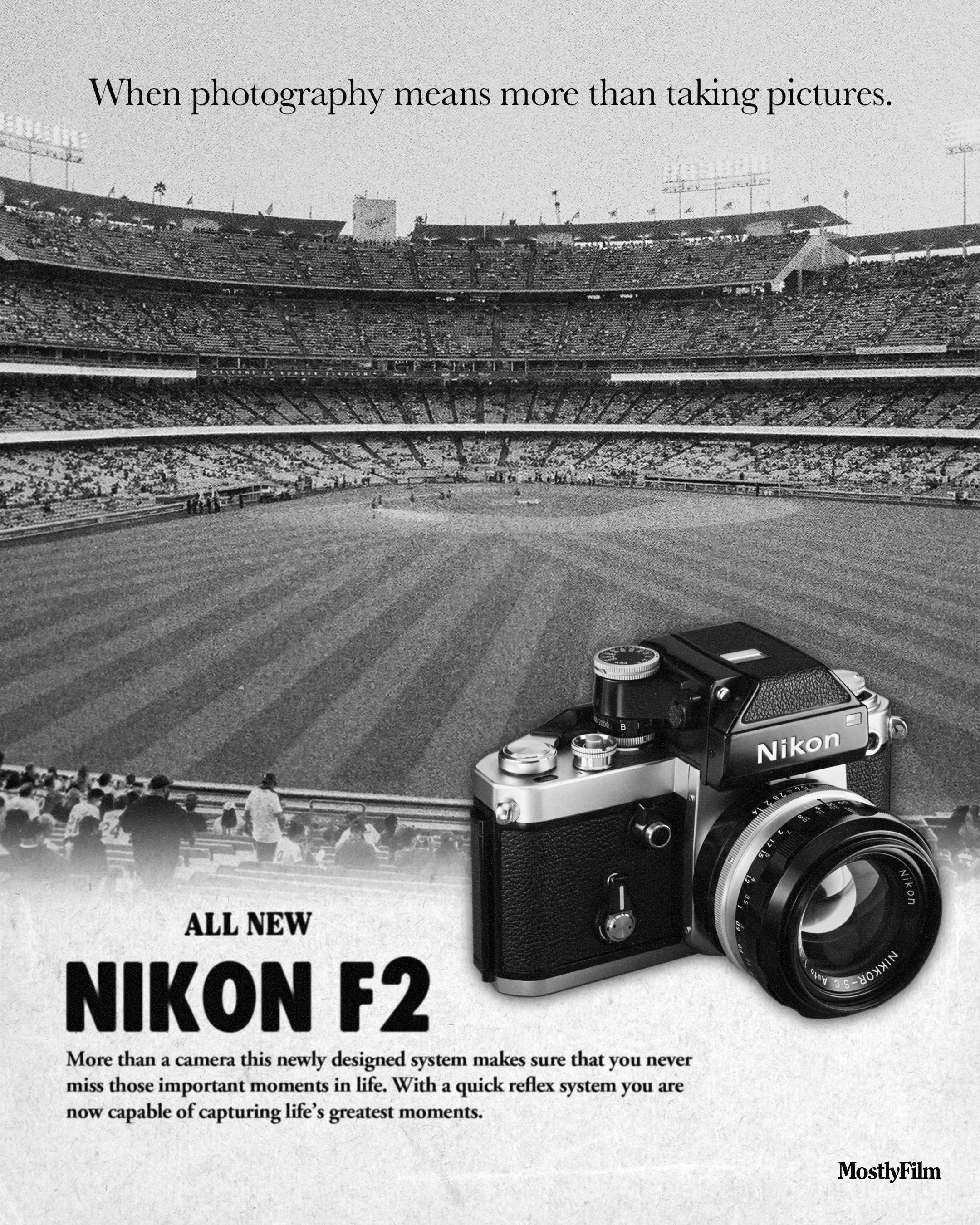 Retro Nikon F2 Advert