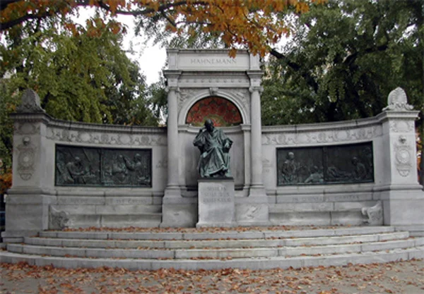  Monument to Samuel Hahnemann, dedicated in 1900 by act of congress, it is Located in Scott Circle in Washington, DC. President William McKinley and thousands of others, attended the ceremony. 