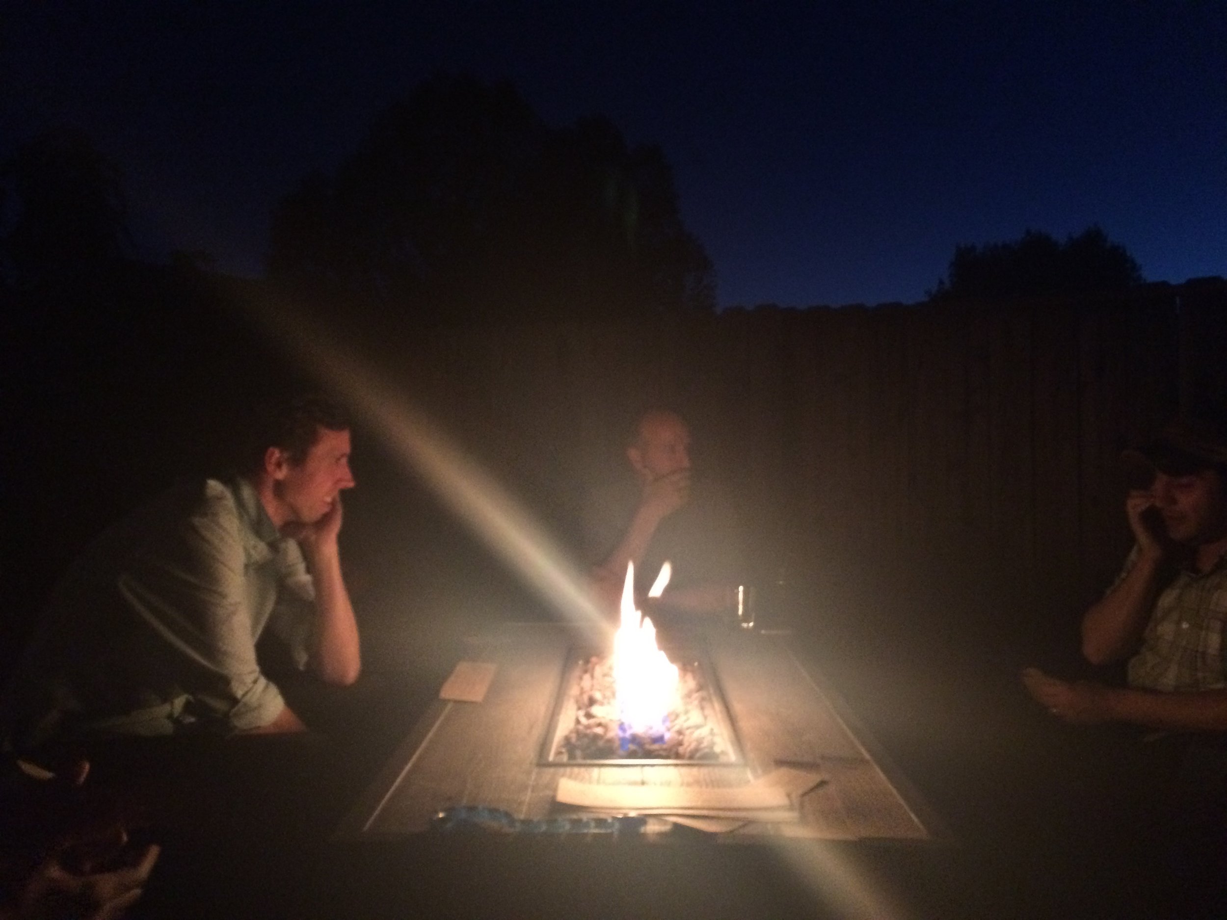 Fire, whiskey, and guys sharing their feelings. #mensconnect Many thanks to Steve for hosting and creating such a great space! Invitation: Join us at the next men's monthly connection point, June 15th, 8pm at the Arnett's