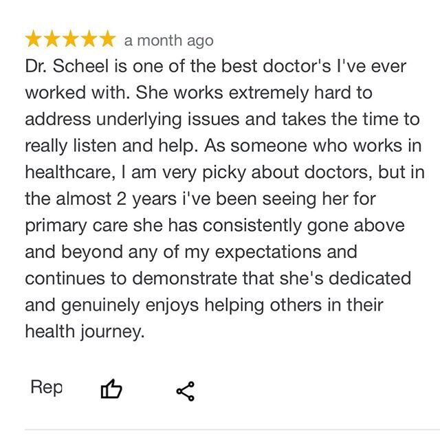 ✨Love, love, love reading testimonials and feedback from my patients!

#healthylifestyle #alternative #natural #holistichealth #holistic #doctor #testimonial #wellness #healthyliving #organic #womanpower #women #primarycare #love #happy #instagood
