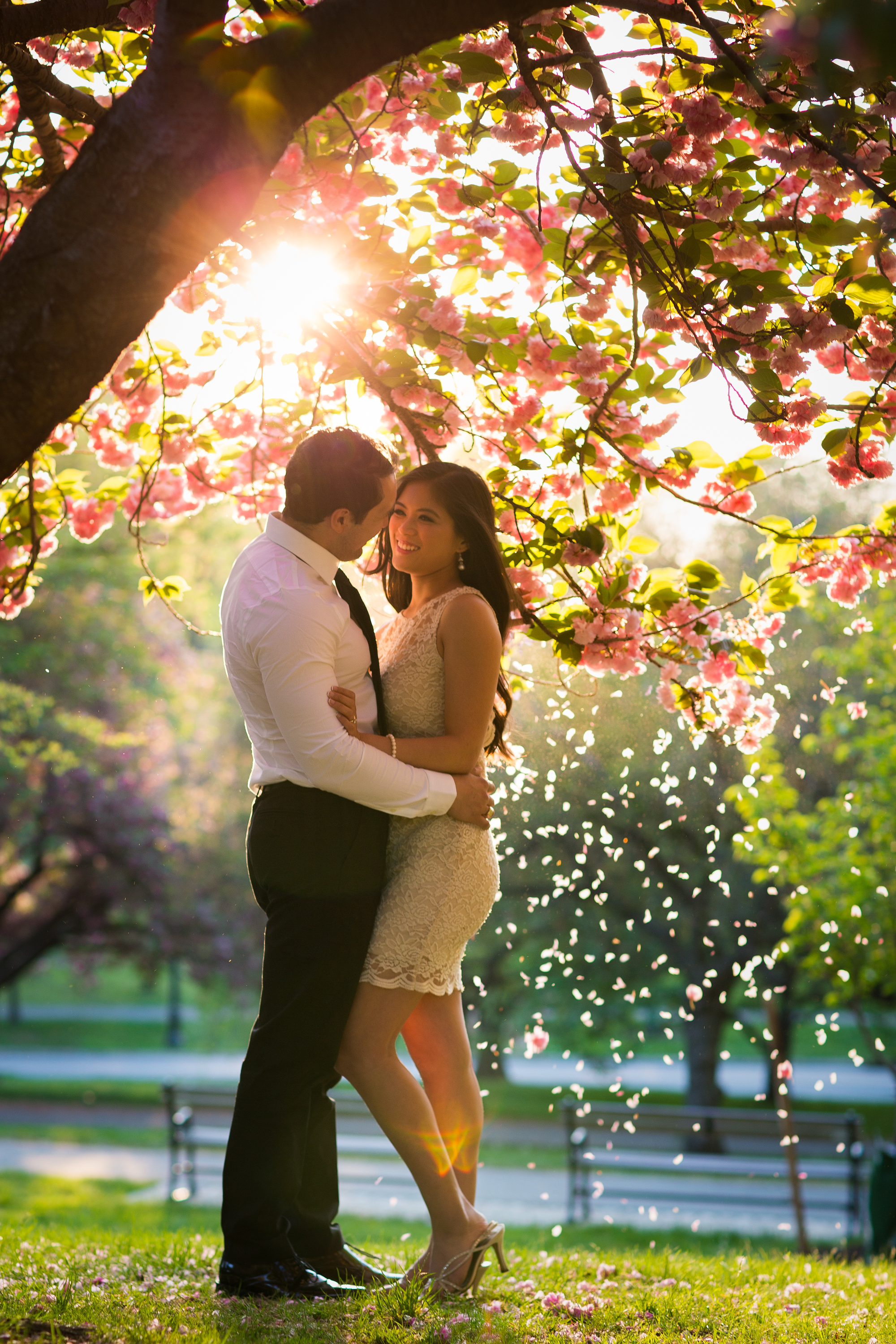 Alexis & Michael's Engagement Session in Branch Brook Park, NJ