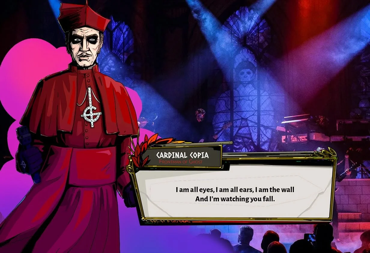 Faith is MINE! 

Everyone&rsquo;s favorite Cardinal joins the Hades x Ghost lineup. 😈

@thebandghost 
#thebandghostbc #thebandghost #ghost #cardinalcopia #cardic #hades2 #ifyouhaveghost #ghostbandfanart #ghostfanart