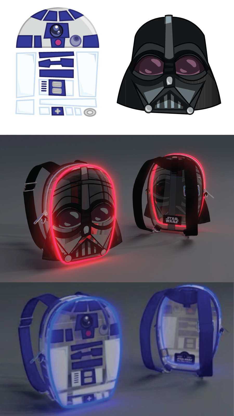 Mini Light-Up backpacks for Star Wars Celebration