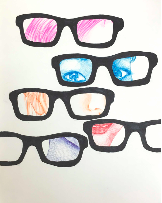 Symbolist Portrait by Becky (Advanced Art)