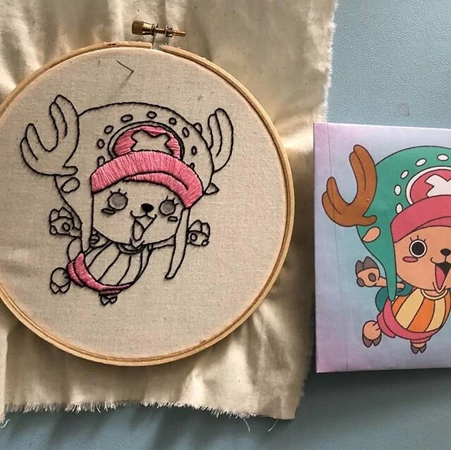Freaking rad &ldquo;distance learning&rdquo; projects from Monica and Hector #embroidery #stitchingismytherapy @tomales_yearbook