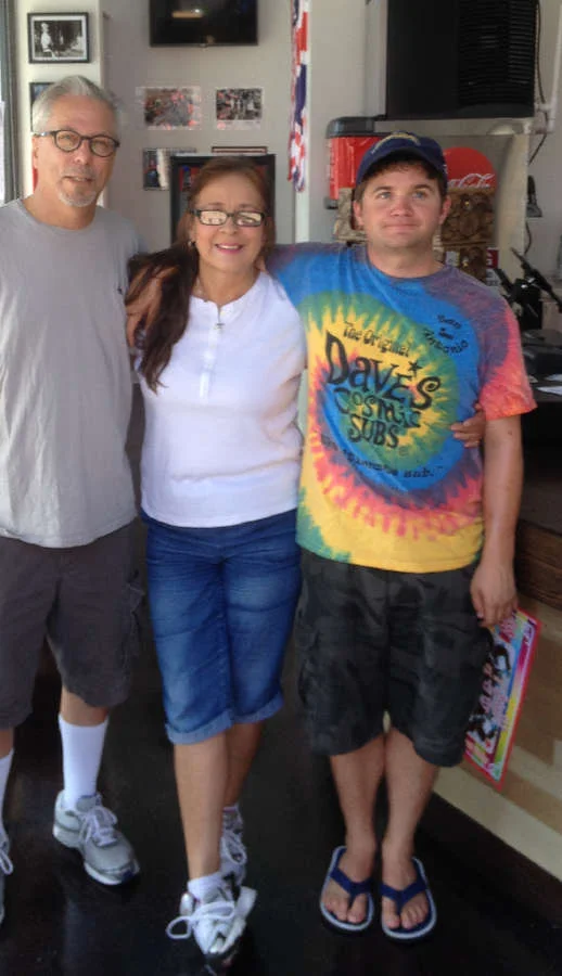 Dave's Seal Beach Cosmic Staff- Manager Jay, Assistant Manager Lizeatte and Ryan Drum