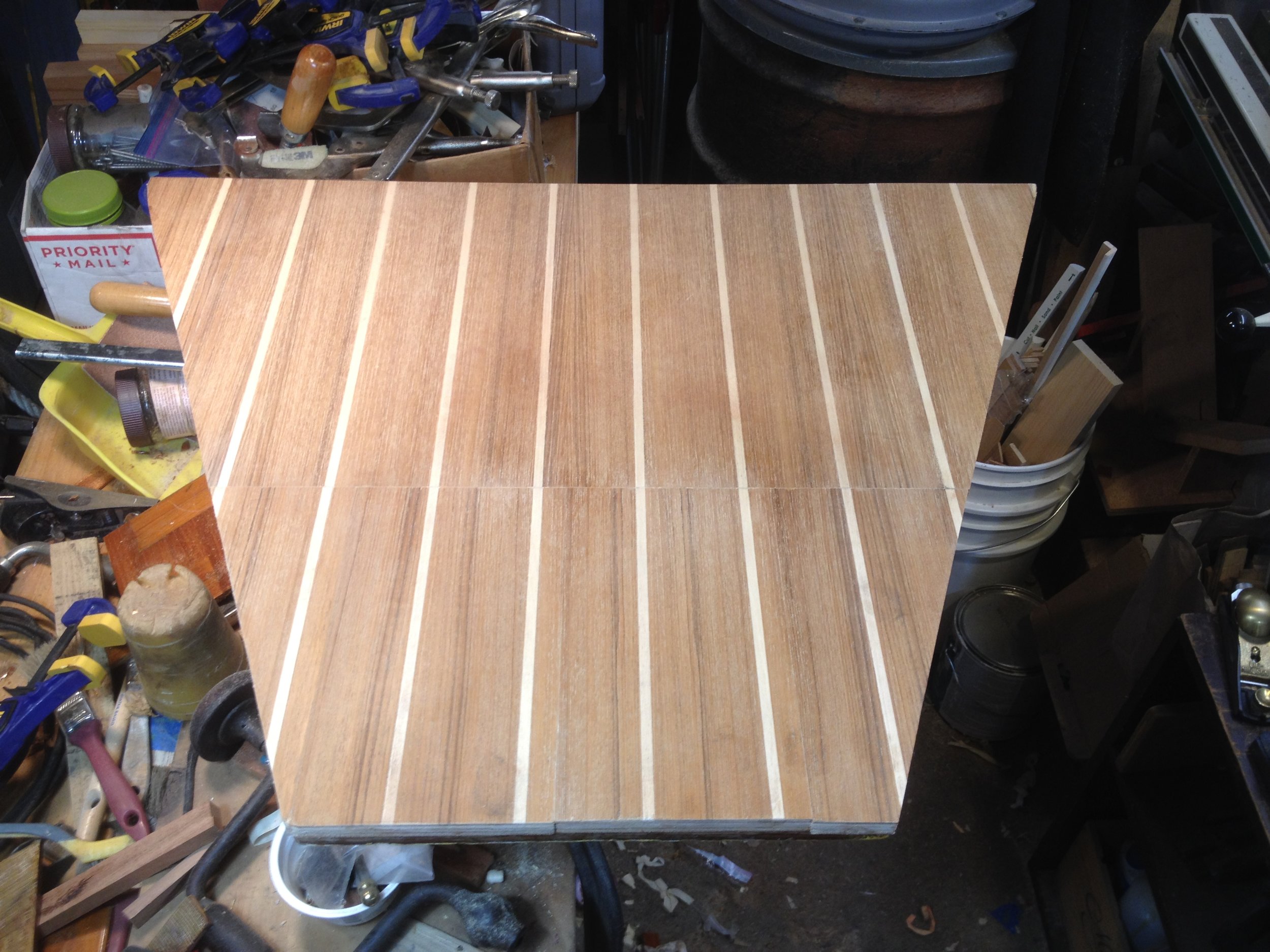 Before sanding and filler touchup