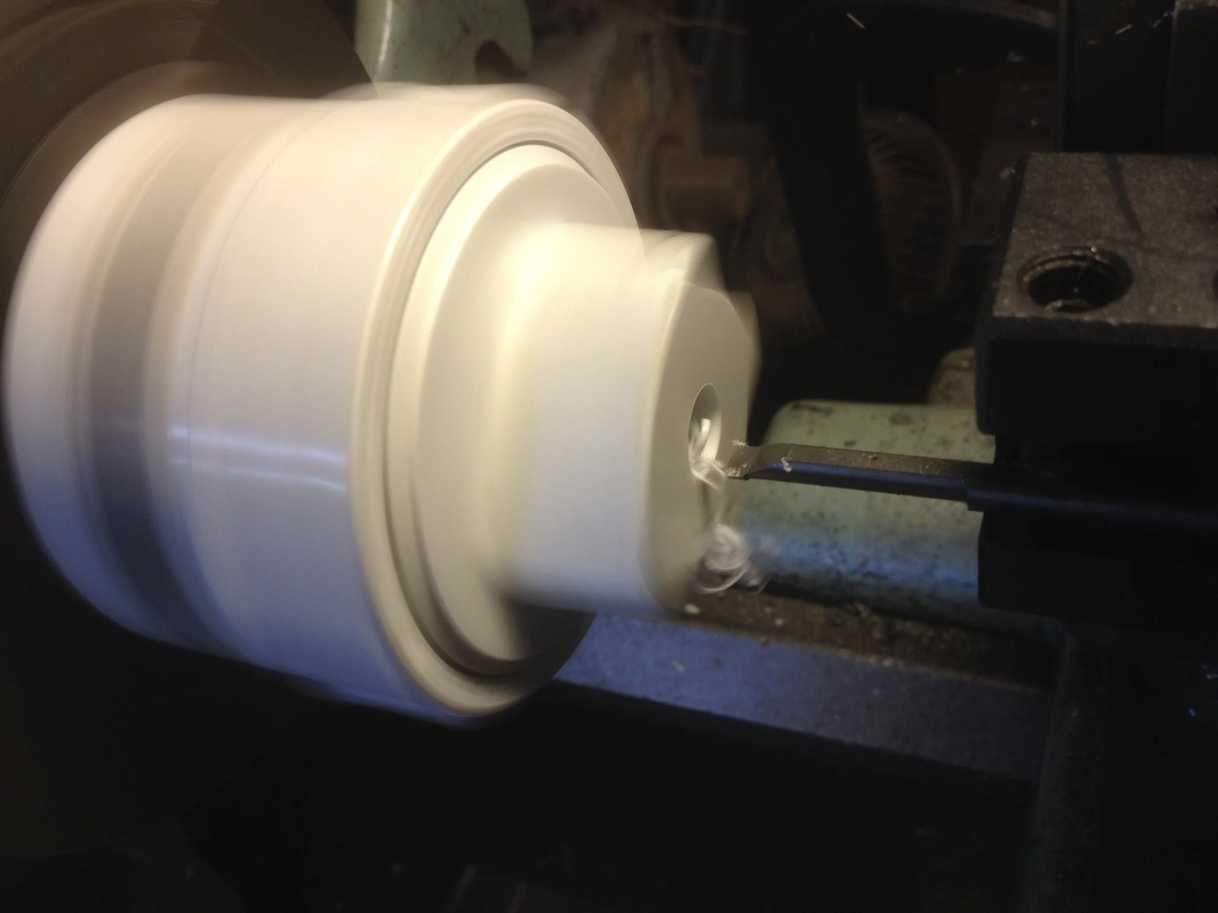 Boring to proper size for NPT tap