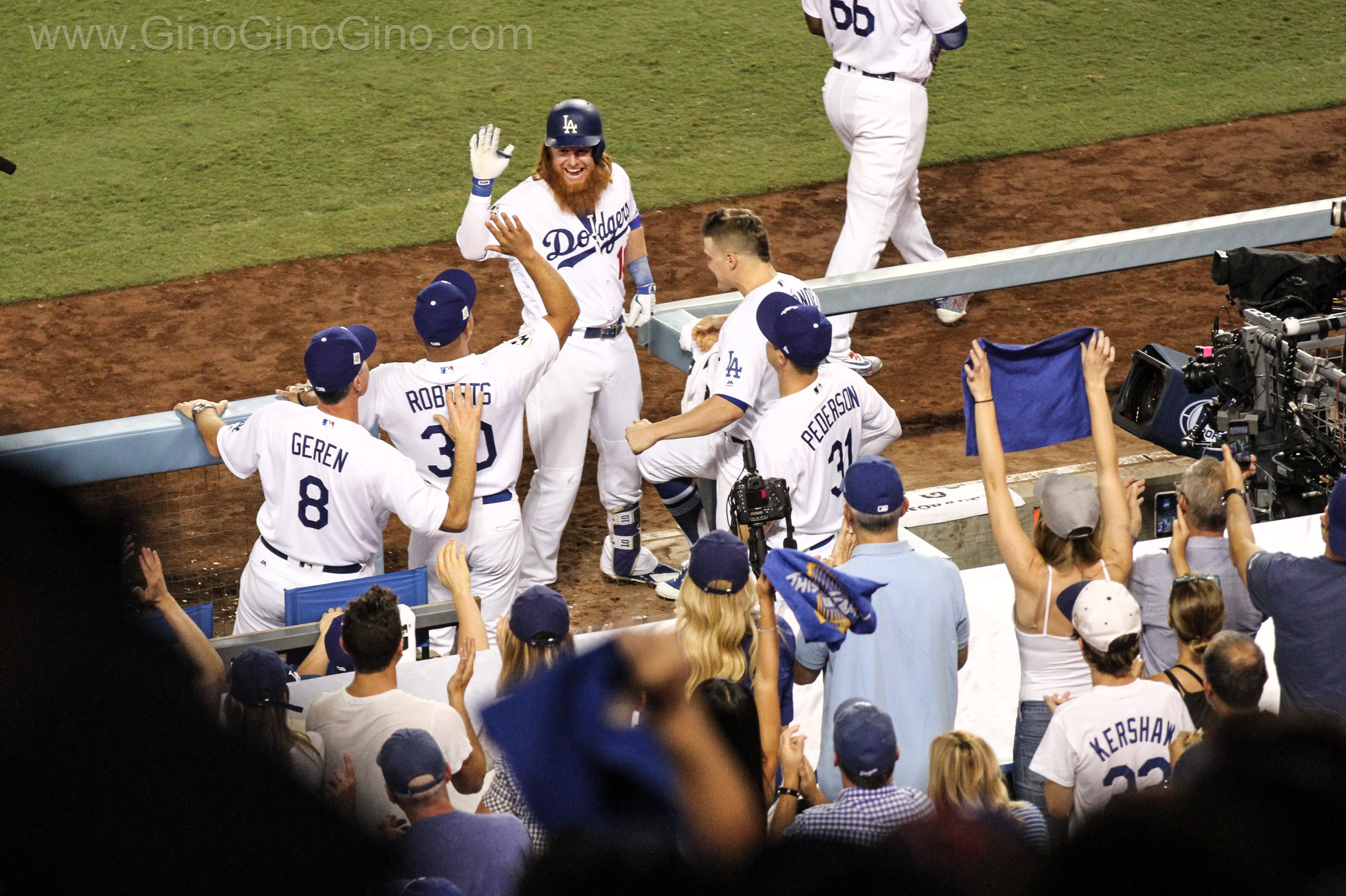 Just Turner Celebrates Home Run