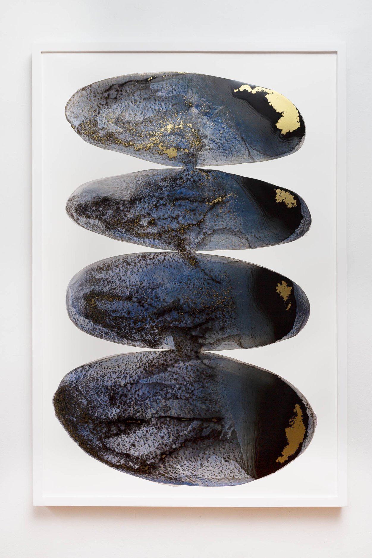    Balancing Act Series: Night Sea  , acrylic on Yupo, 37 x 25 in., 2019 