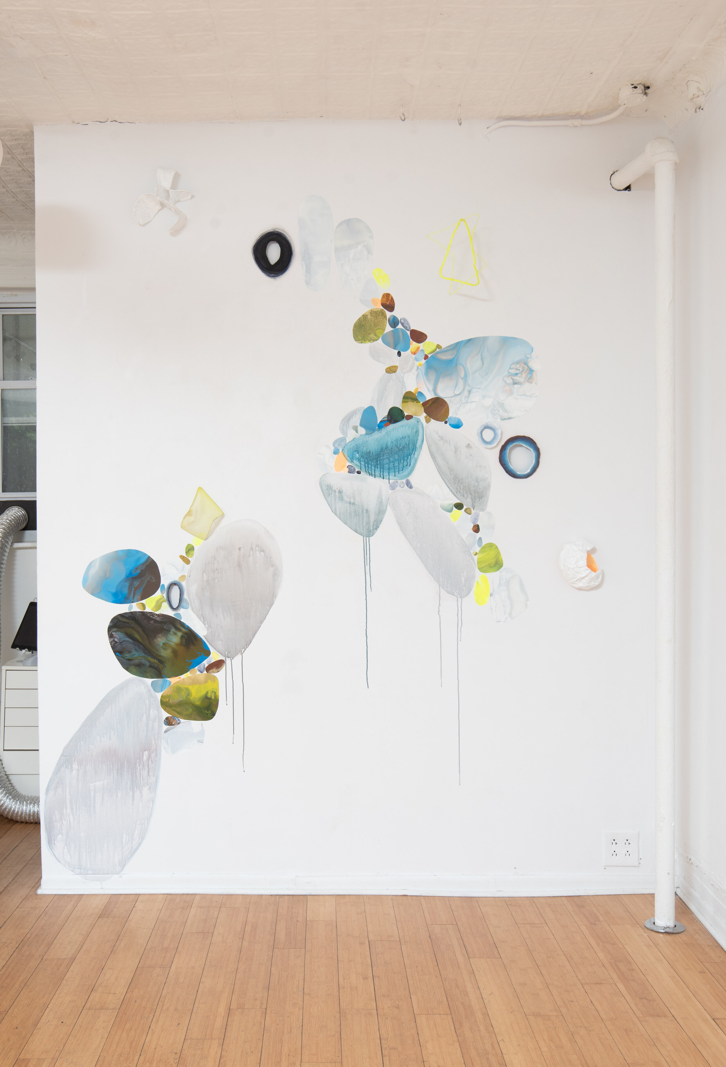 (installation view) Rhia Hurt: Seeing Through , 2020, Ground Floor Gallery, Brooklyn, NY (photo credit: Jordan Rathkopf)