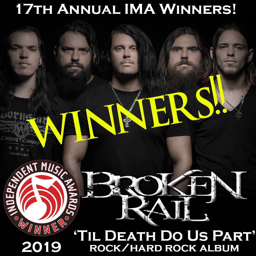 BrokenRail WINS Rock/Hard Rock Album of the Year at 2019 IMAs!!
