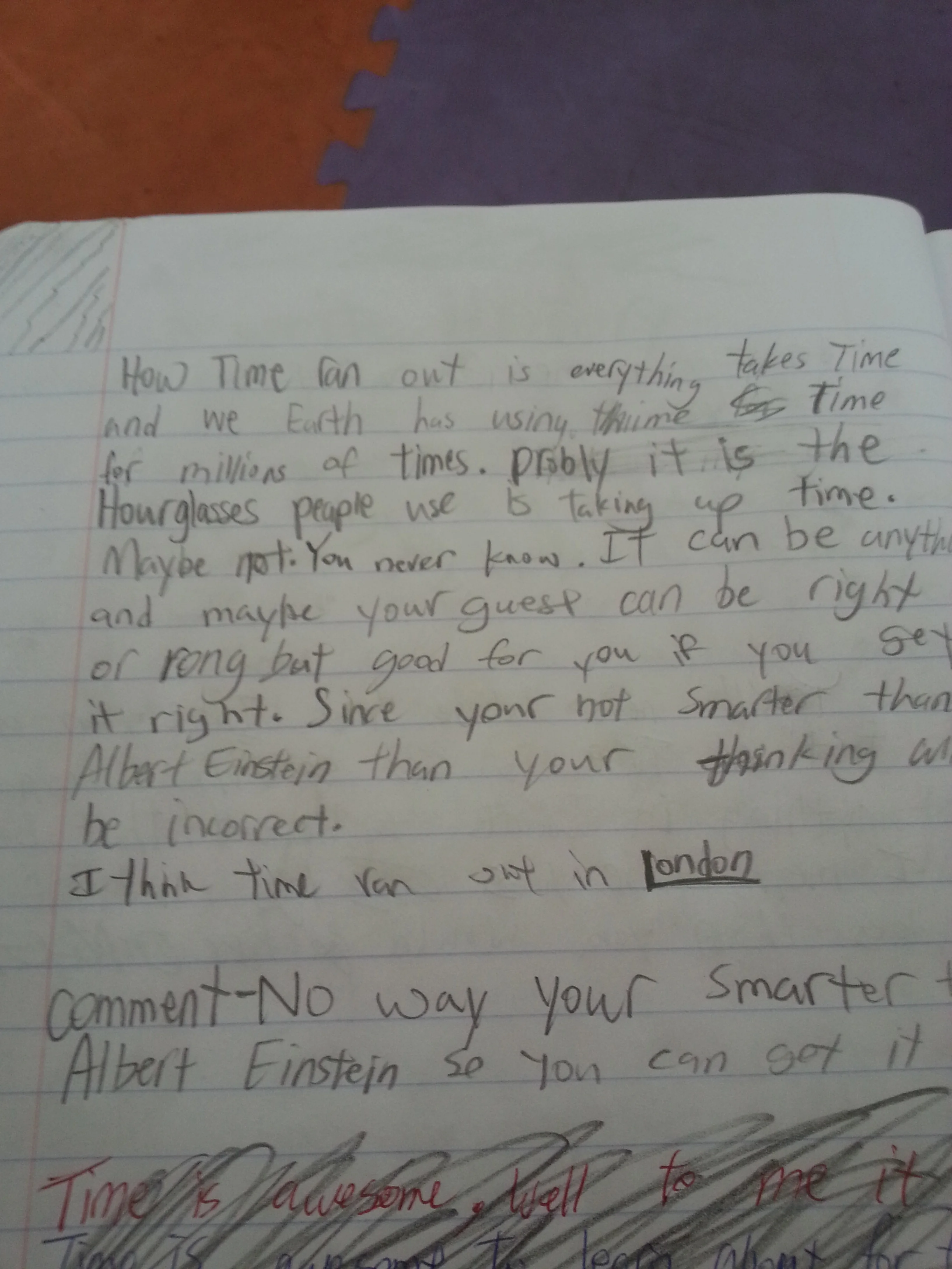 Ethan early draft How Time Ran Out