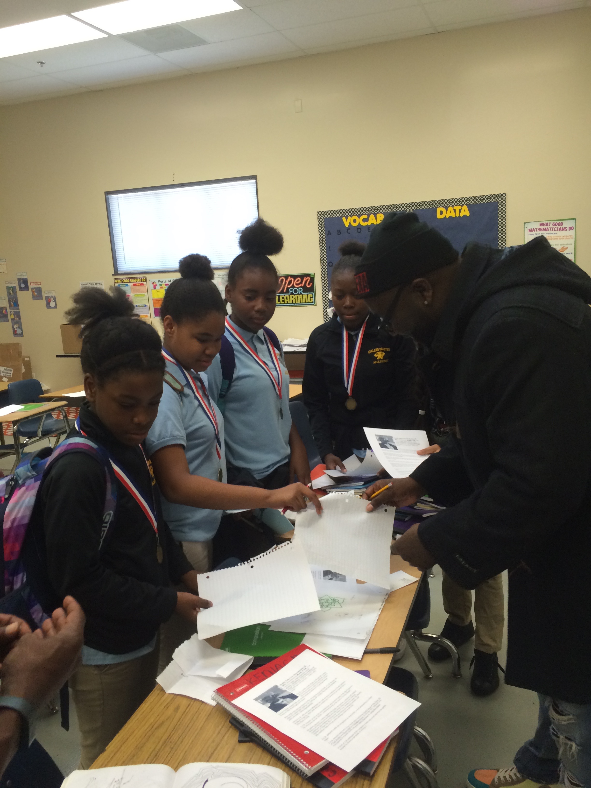 Mistah F.A.B. drops in at Oakland Charter Academy