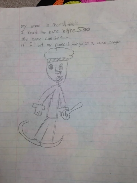  Giselle's MY NAME IS poem 