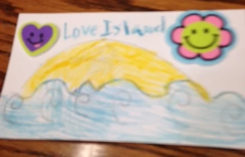  Lorena's Love Island Valentine (front) 