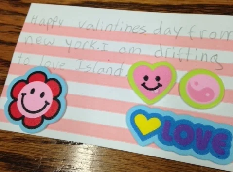   Lorena's Love Island Valentine (back)  