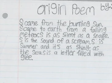 Origin Poem by Sunny